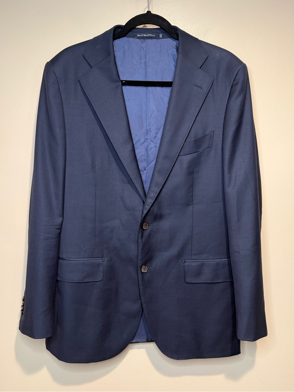 Suitsupply Lazio Single Breasted Blazer Suit Jacket 100% Wool Mens Size 44L